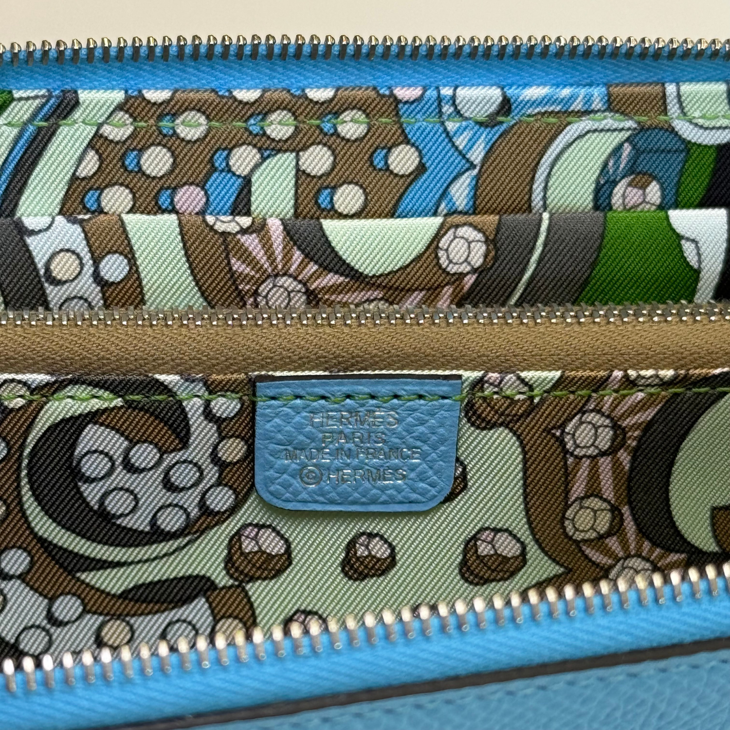 Hermès Epsom Silk'in Classique Long Wallet