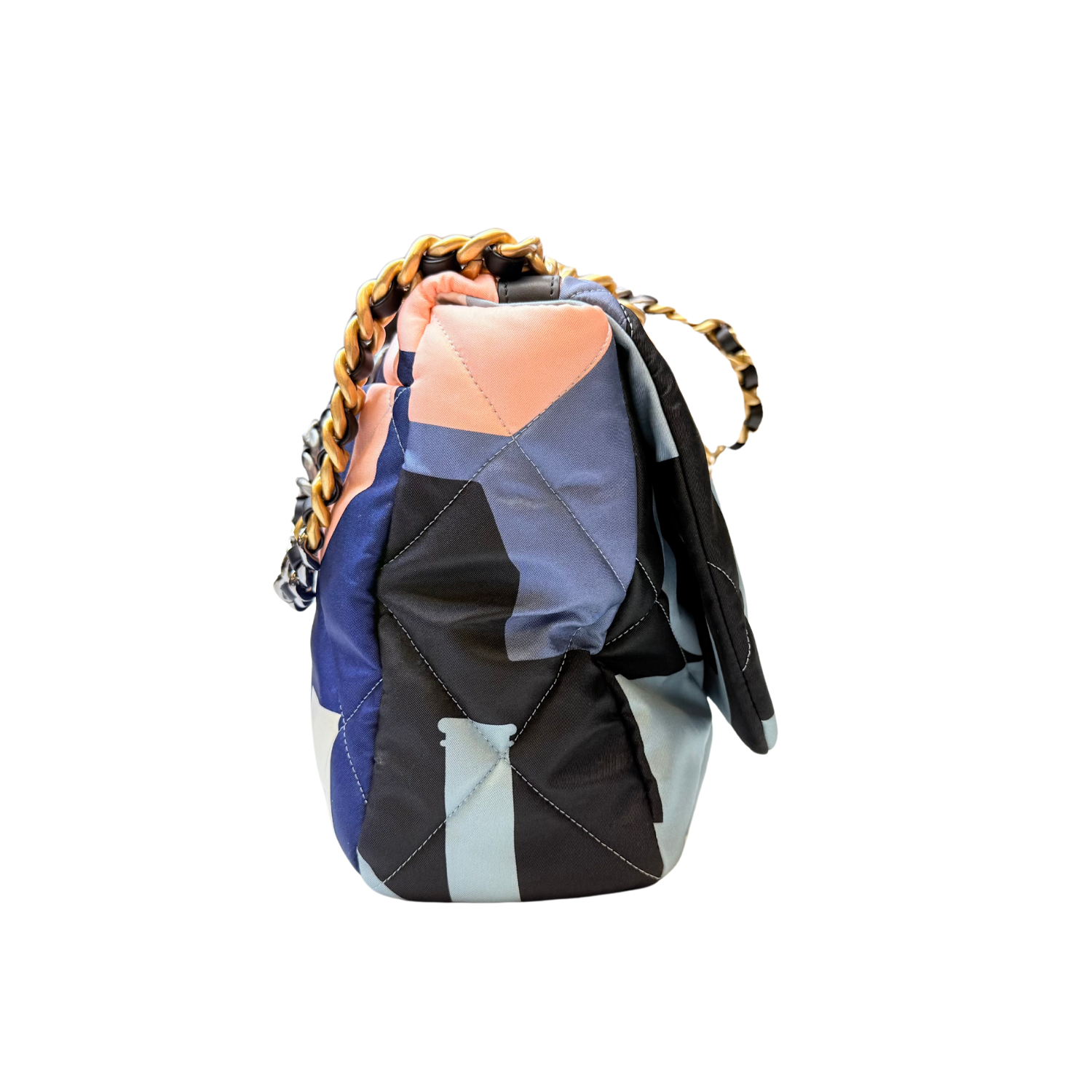 Chanel Maxi 19 Silk Flap Bag