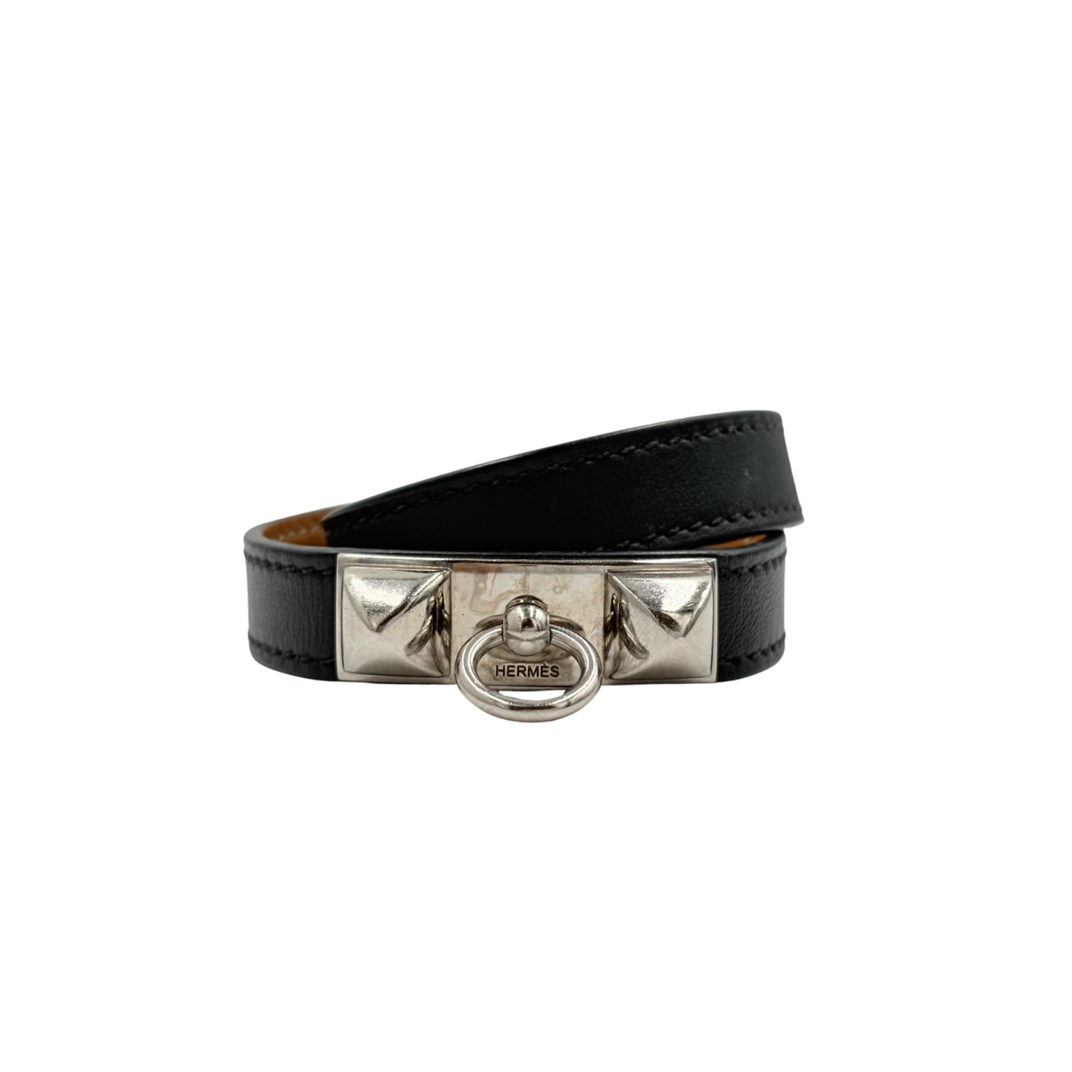 Hermès XS Rivale Double Tour Bracelet Black