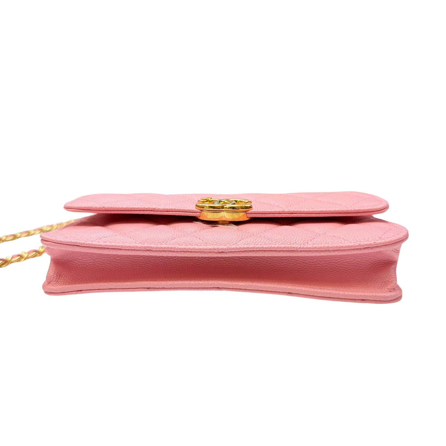 Chanel Pick Me Up Wallet on Chain with Chain Top Handle Bag Pink