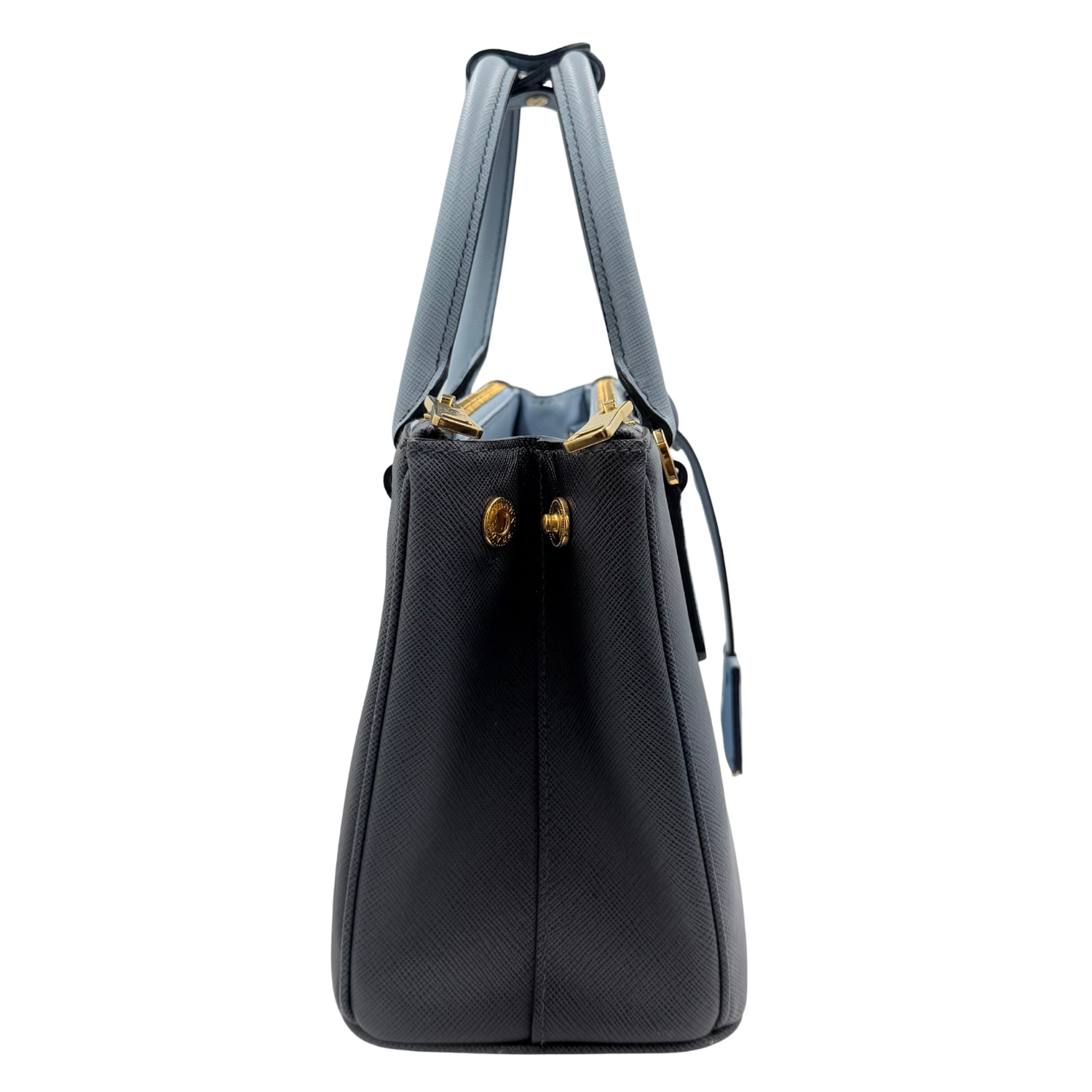 Small Ombre Saffiano Galleria Bag Blue