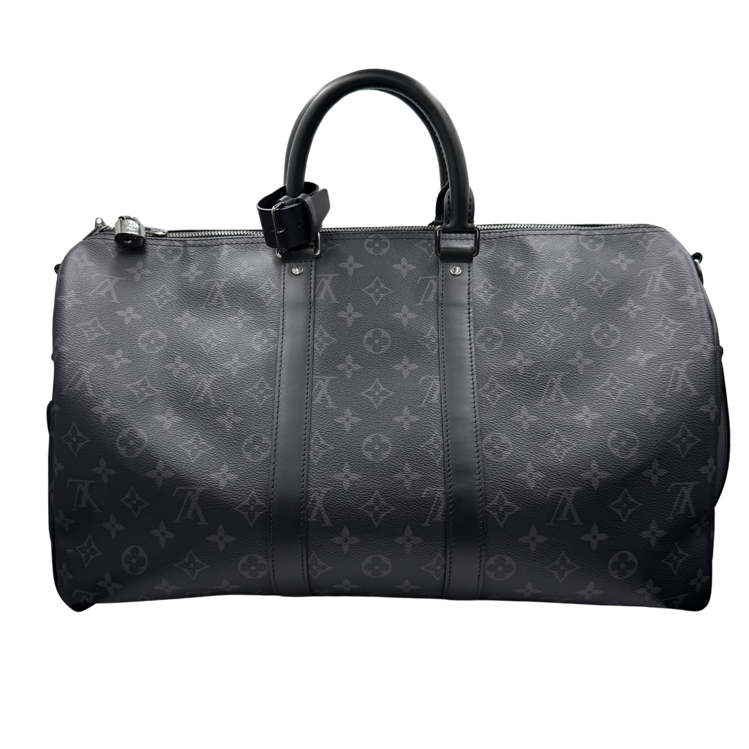 Louis Vuitton LV Monogram Eclipse Keepall Bandoulière 45 Black Out