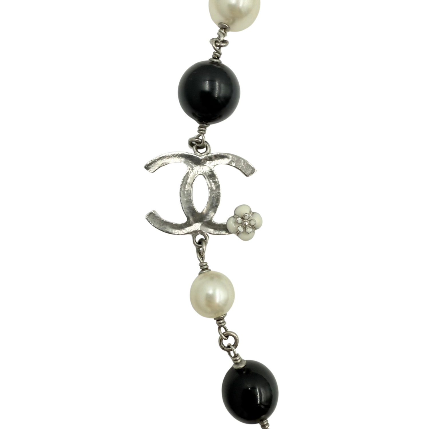 Chanel CC Globe Charm Station Necklace