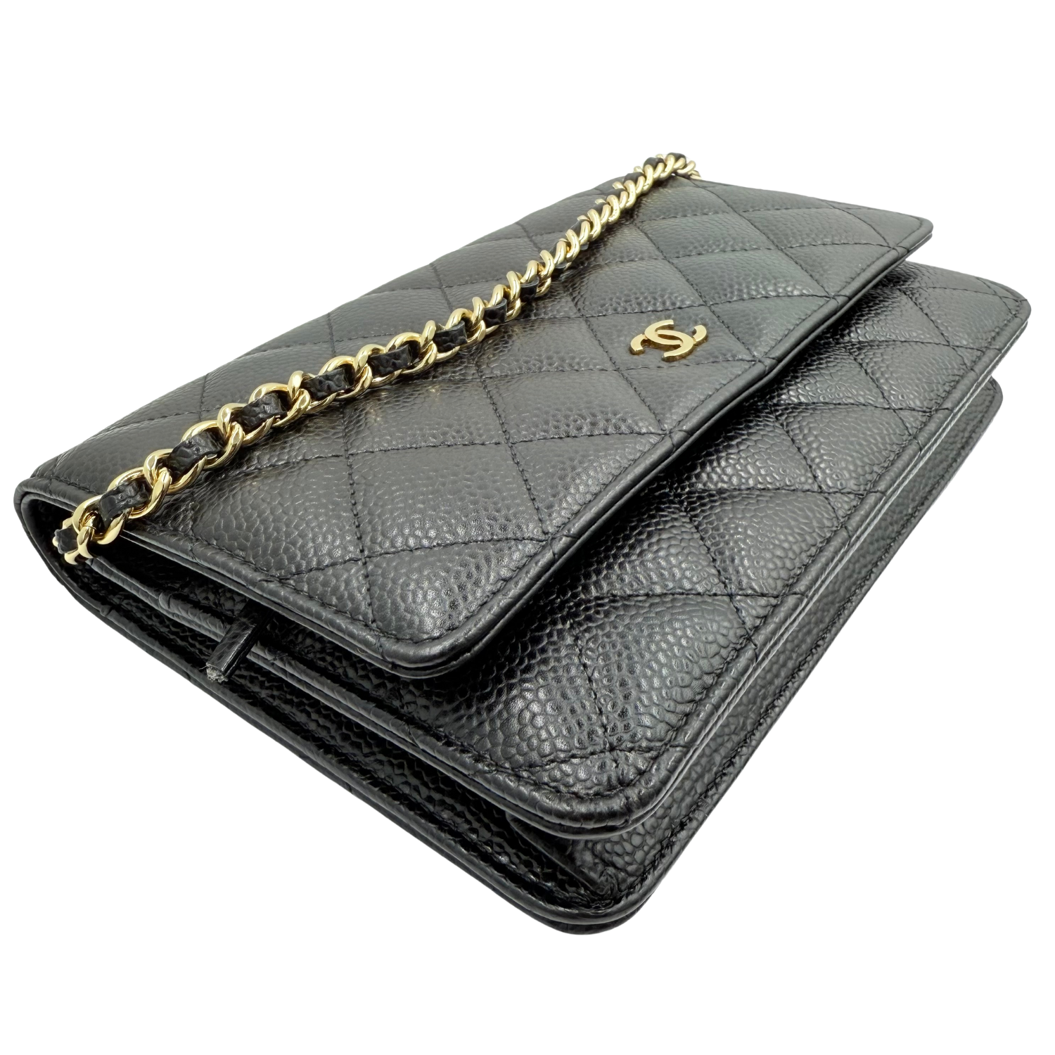 Chanel Classic Quilted Wallet On Chain Black Series 18