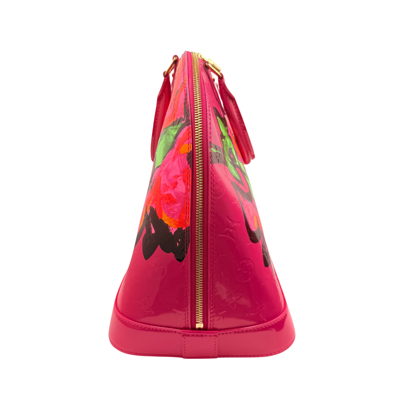 Louis Vuitton Limited Edition Stephen Sprouse Monogram Vernis Alma Roses MM