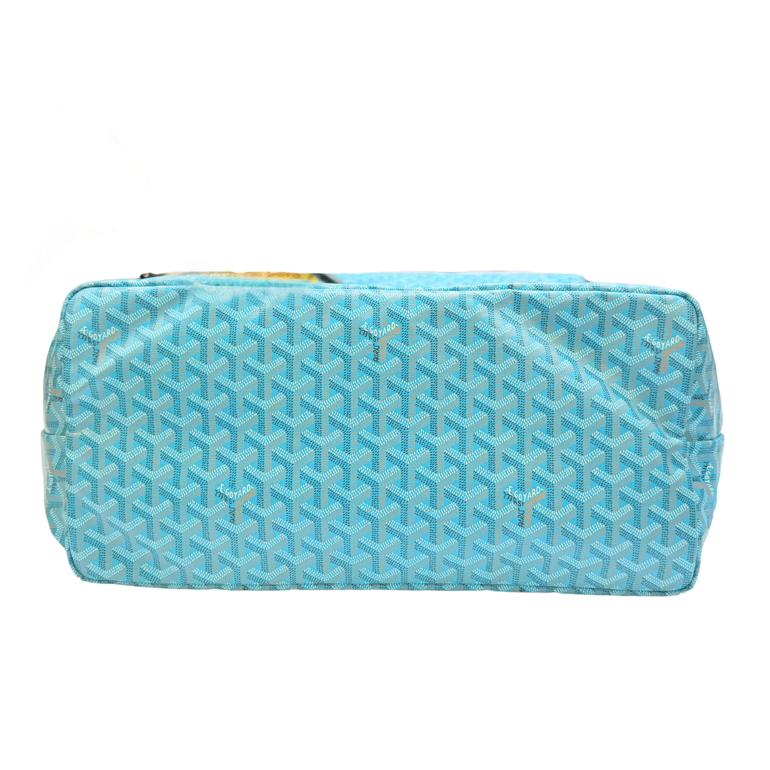 Goyard Goyardine St. Louis GM Tote Bag Turquoise & Balise Beach Towel Set