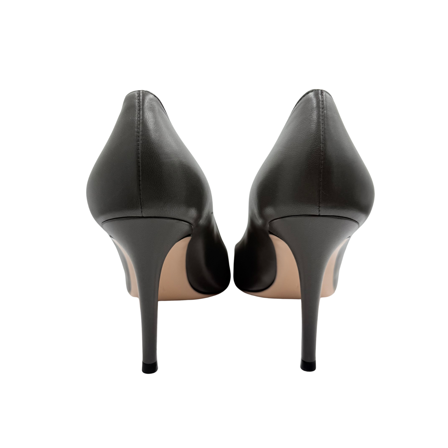 Gianvito Rossi Pointy Mid Heel Grey