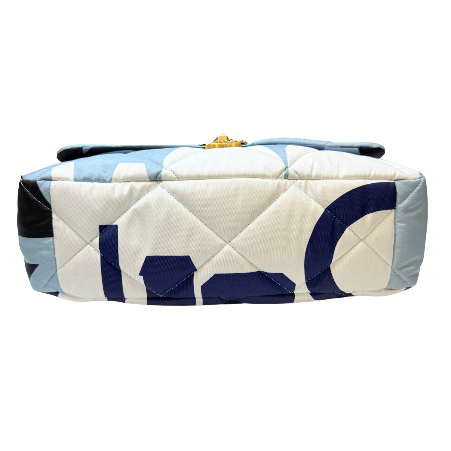 Chanel Maxi 19 Silk Flap Bag