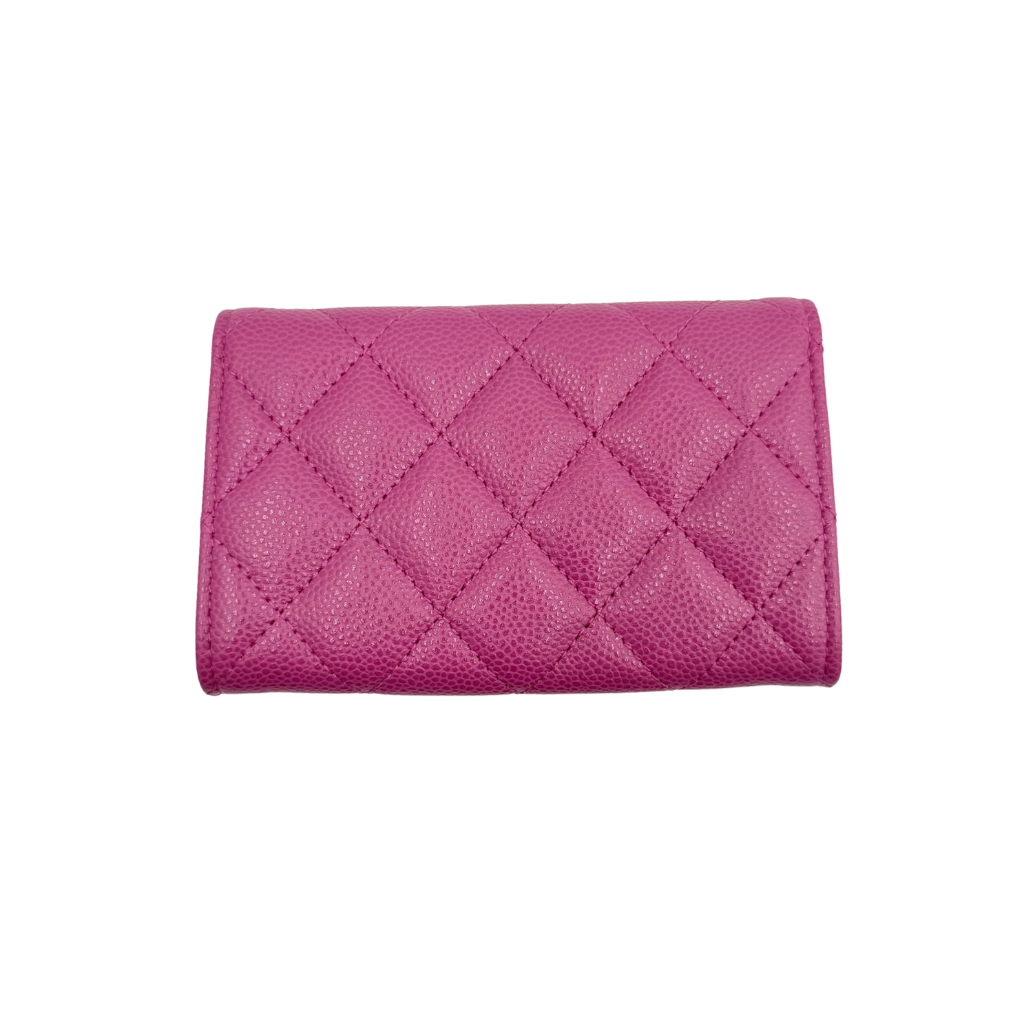 Chanel Small CC Flap Card Holder Magenta