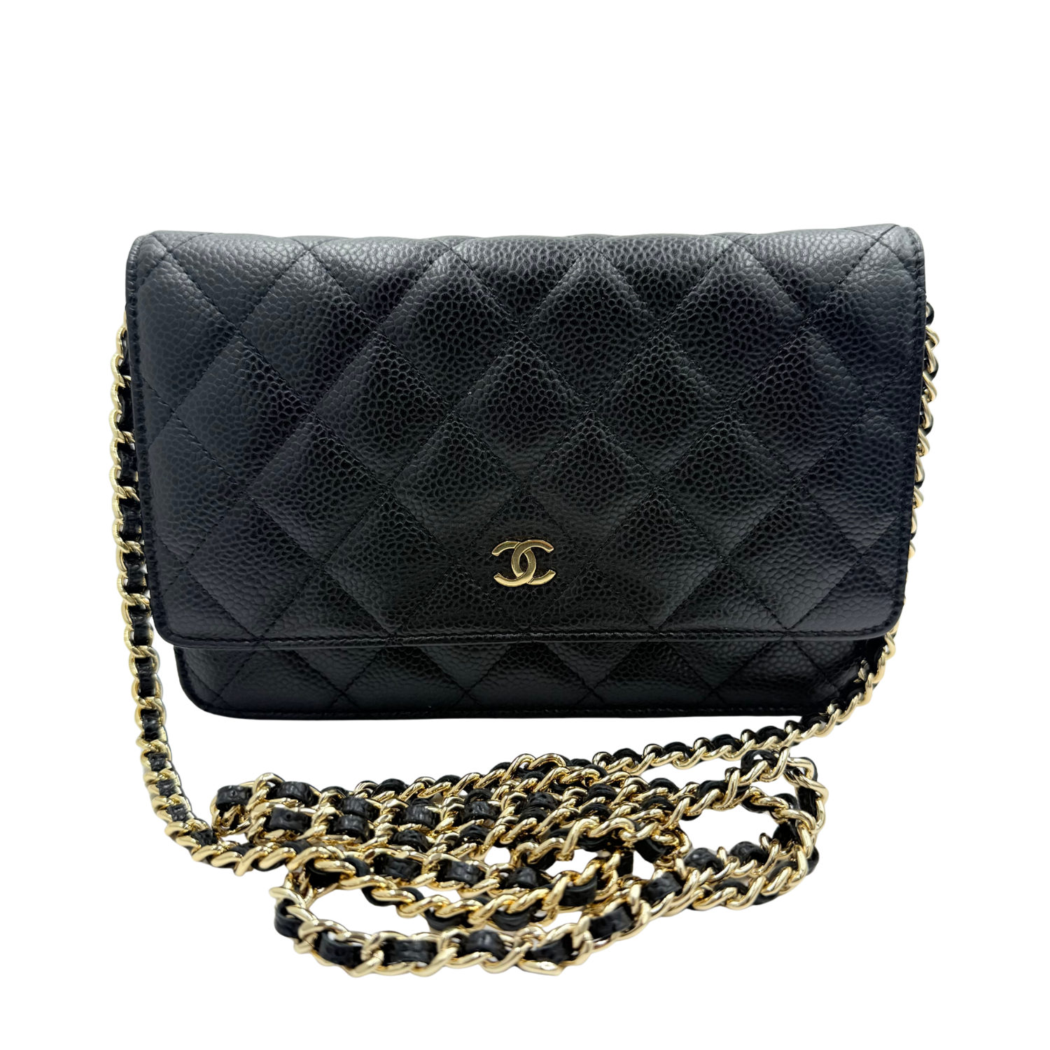 Chanel Classic Quilted Wallet On Chain Black Series 18
