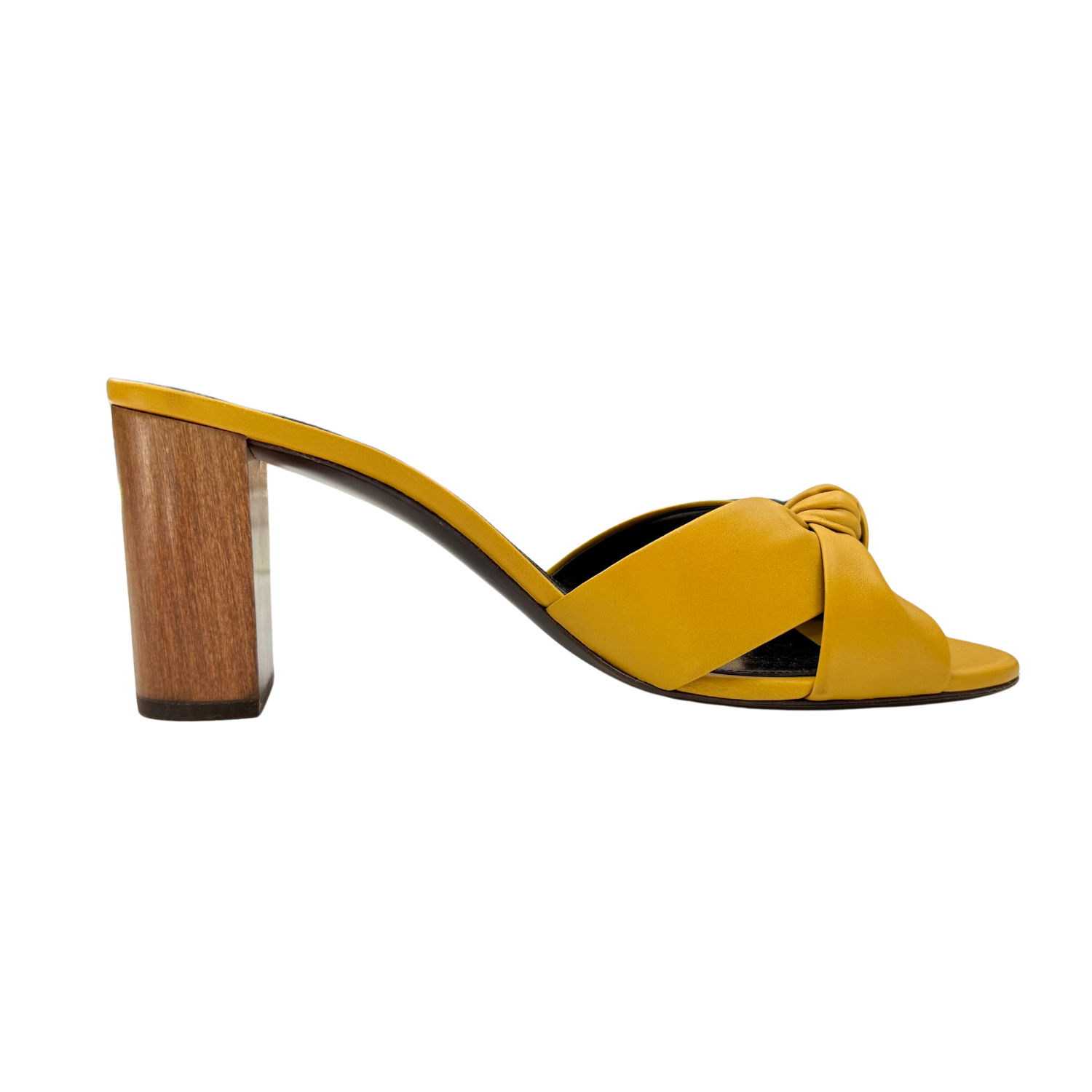 Yves Saint Laurent Bianca Mules Jaune Safari