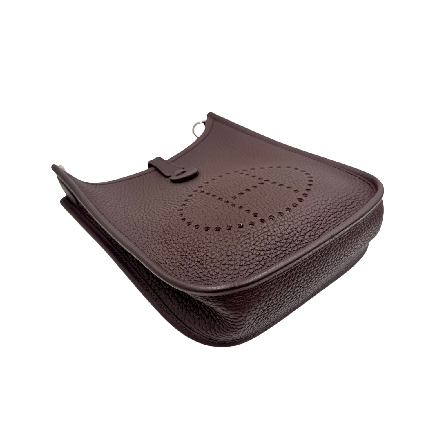Hermès Clemence Evelyne II TPM 16 Ebene with Color Block Strap