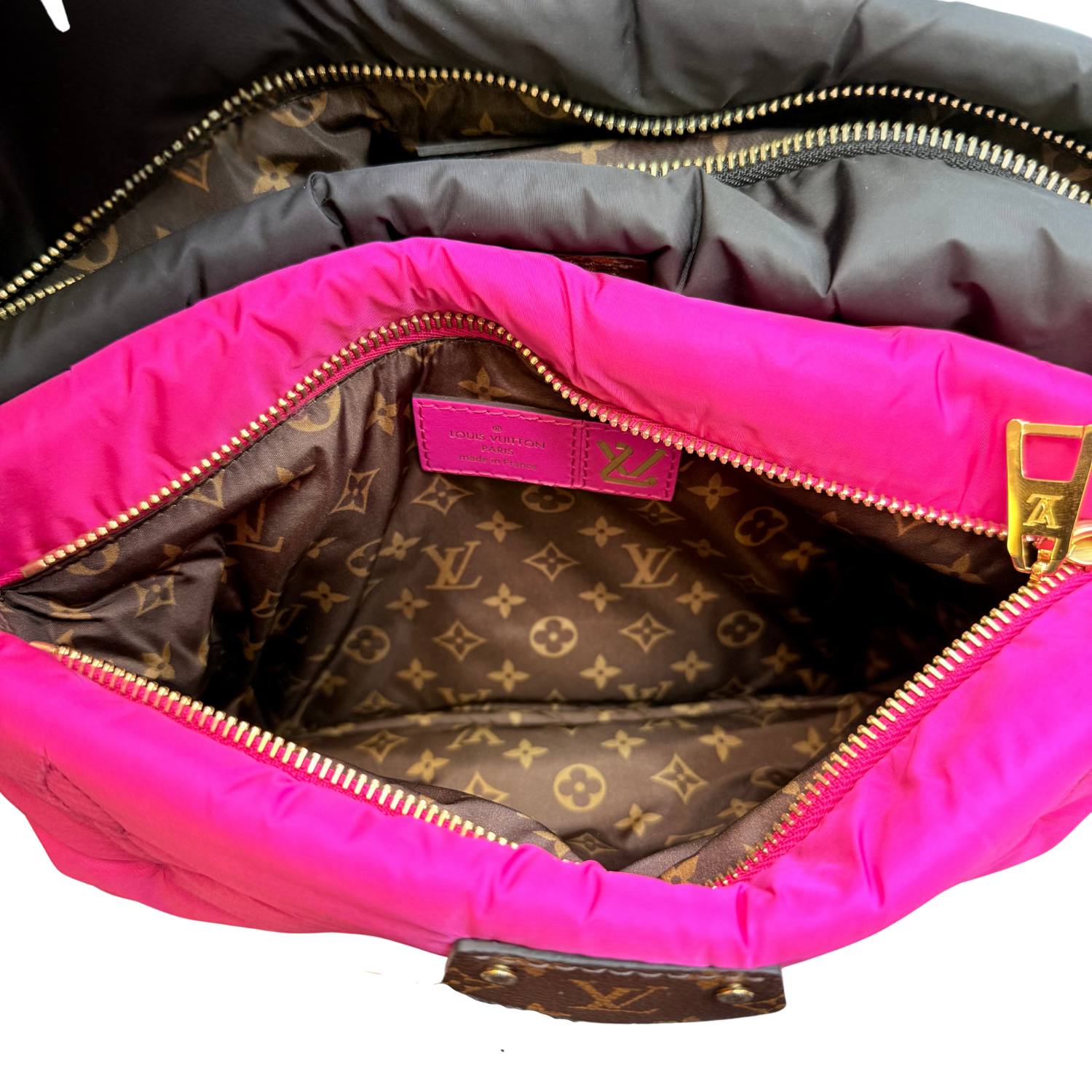Louis Vuitton Monogram Maxi Pillow Multi Pochette Pink and Black