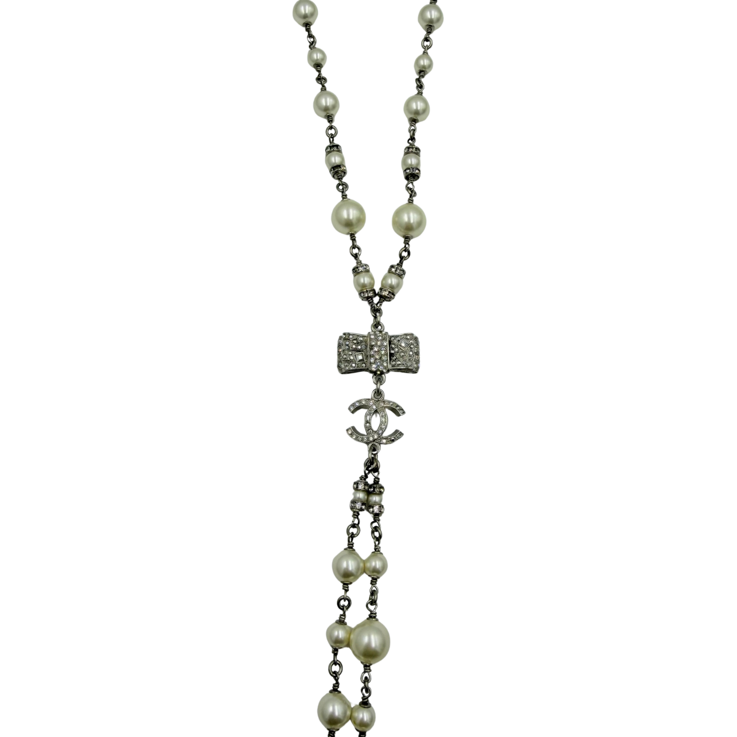 Limited Edition CC Bow Lariat Necklace