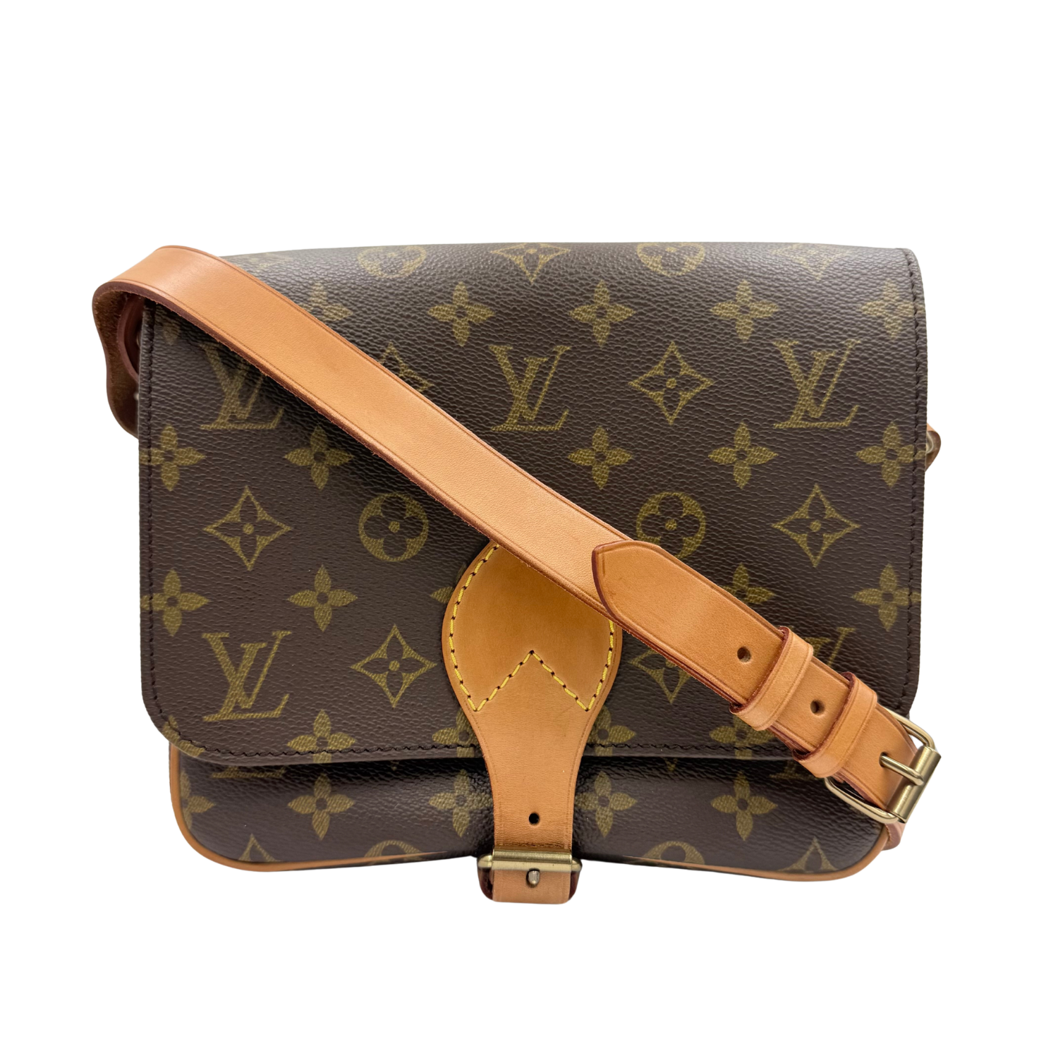 Louis Vuitton Vintage MM Monogram Cartouchière Brown