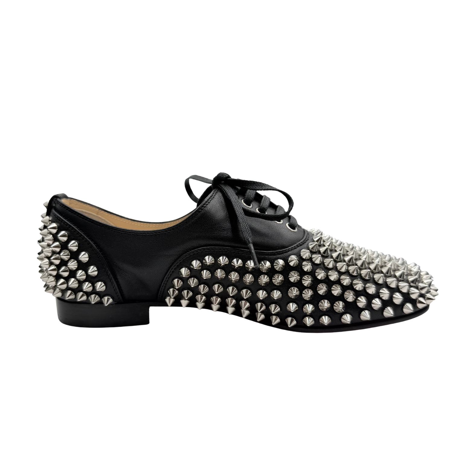 Christian Louboutin Freddy Spikes Oxfords Black