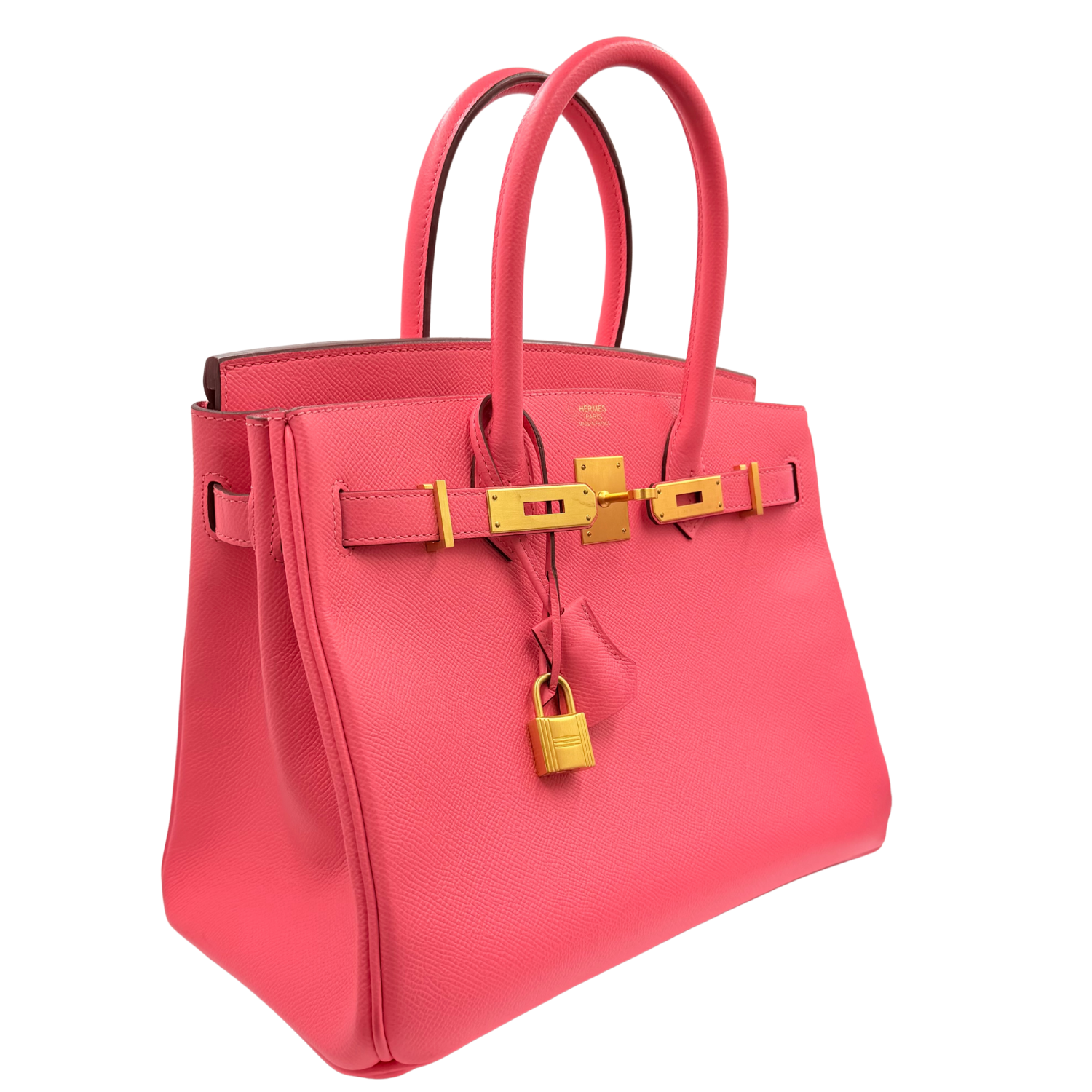 Hermès Special Order (HSS) Birkin 30 Rose Azalee Epsom Leather with Brushed Gold Hardware