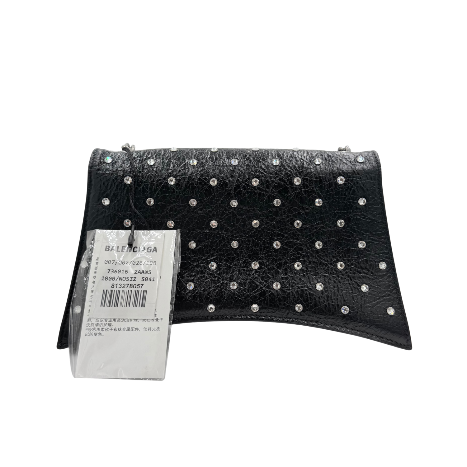 Sparkle Crush Wallet on Chain Black