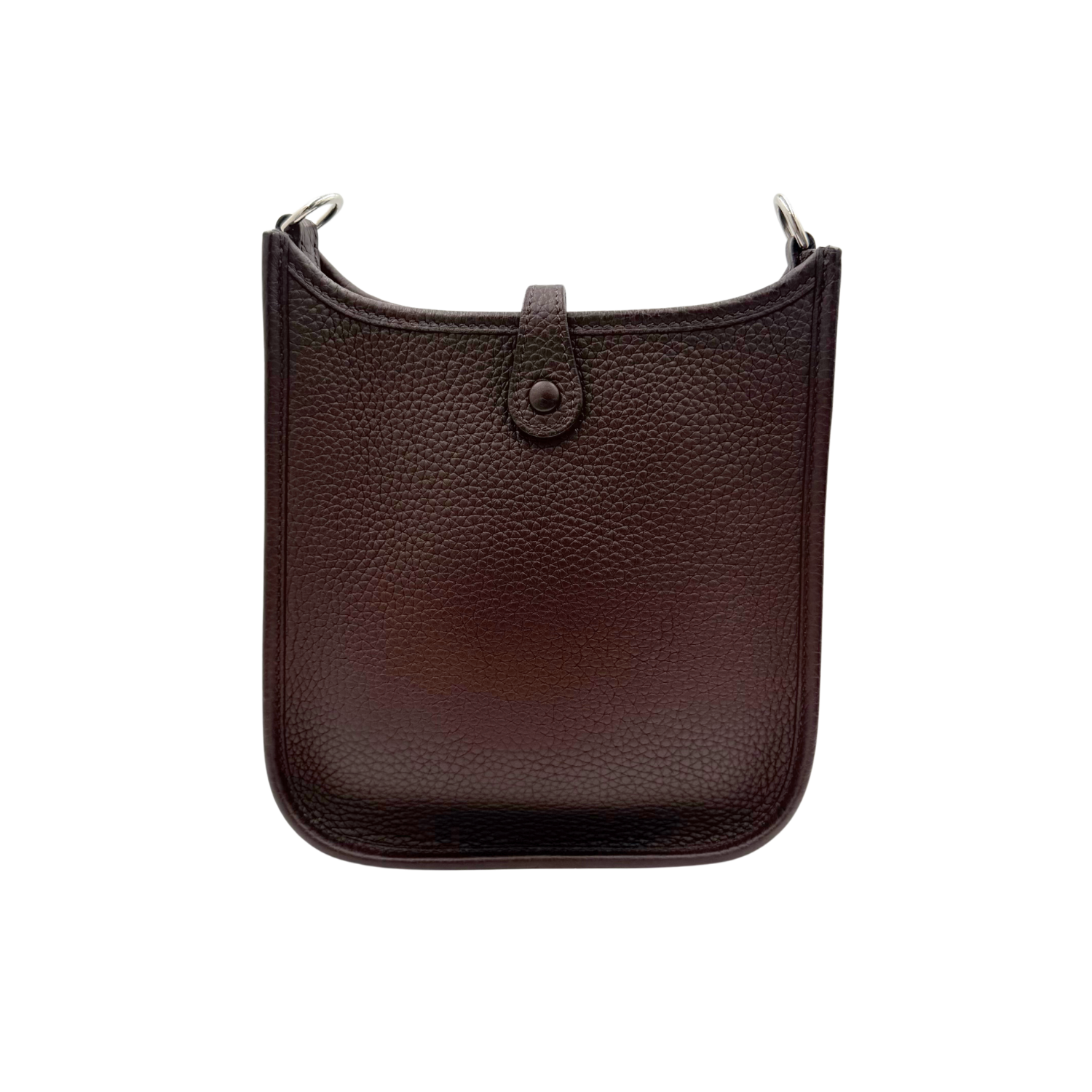 Hermès Clemence Evelyne II TPM 16 Ebene with Color Block Strap