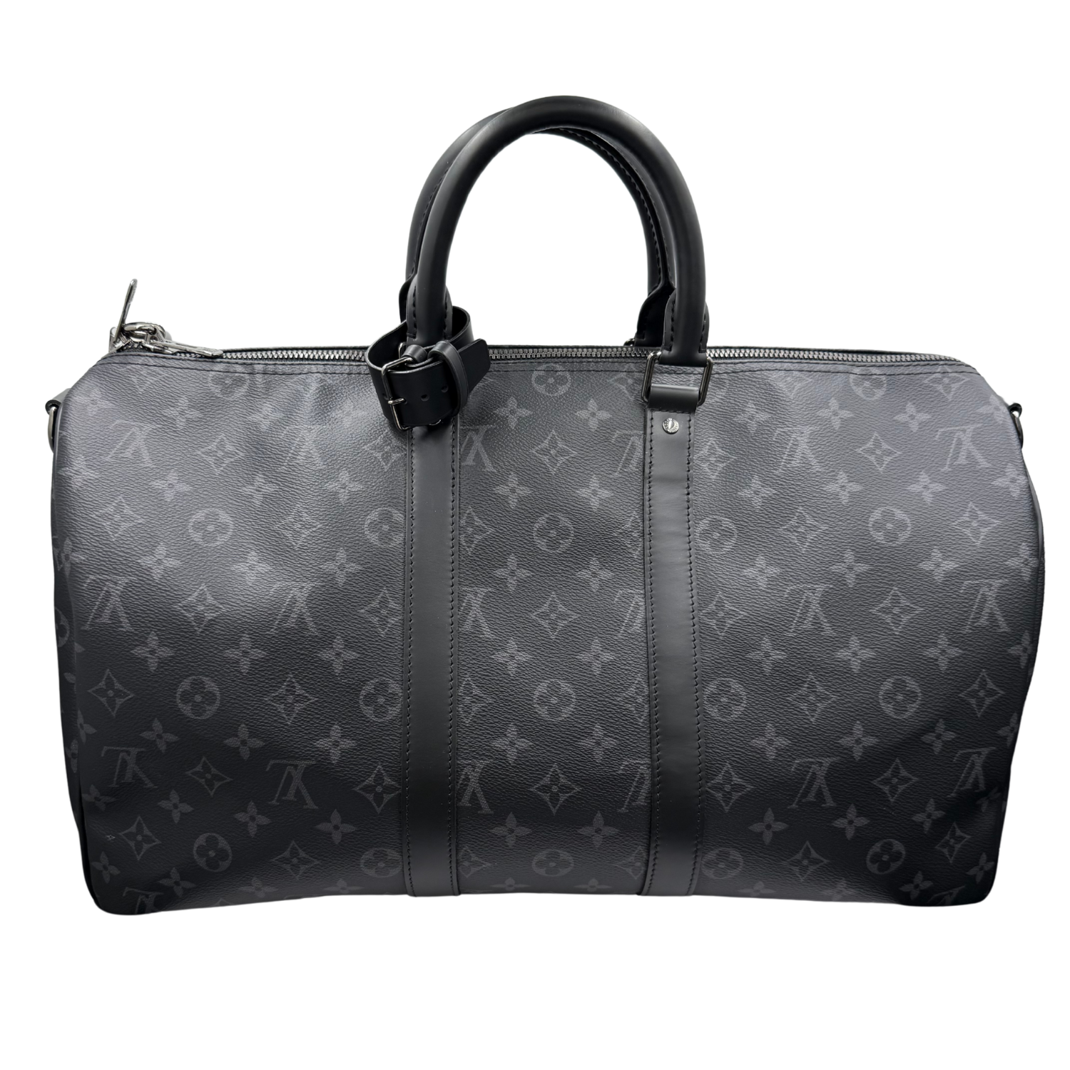 Louis Vuitton LV Monogram Eclipse Keepall Bandoulière 45 Black Out