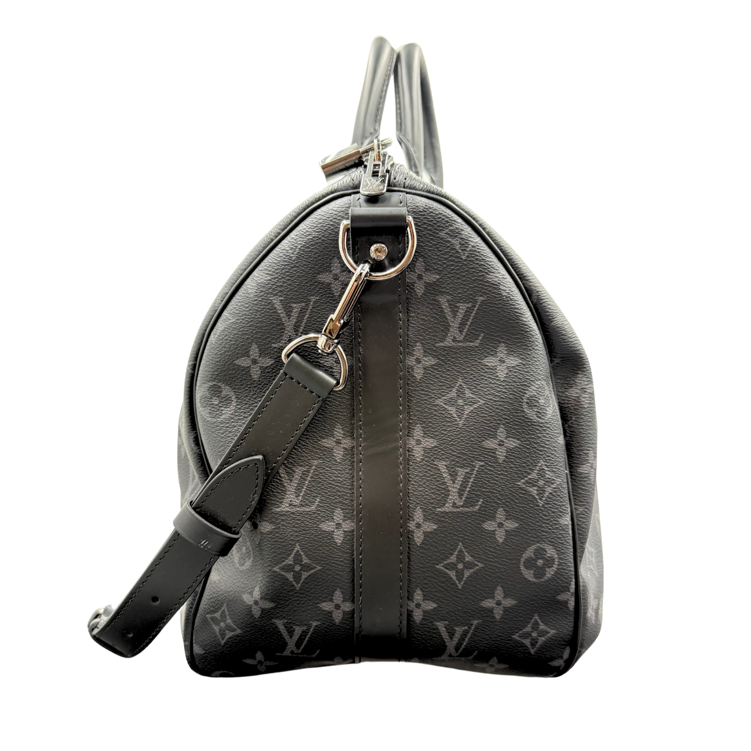 Louis Vuitton LV Monogram Eclipse Keepall Bandoulière 45 Black Out