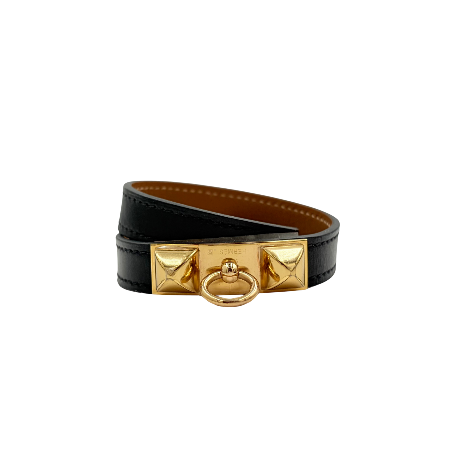 Hermès XS Rivale Double Tour Bracelet Black