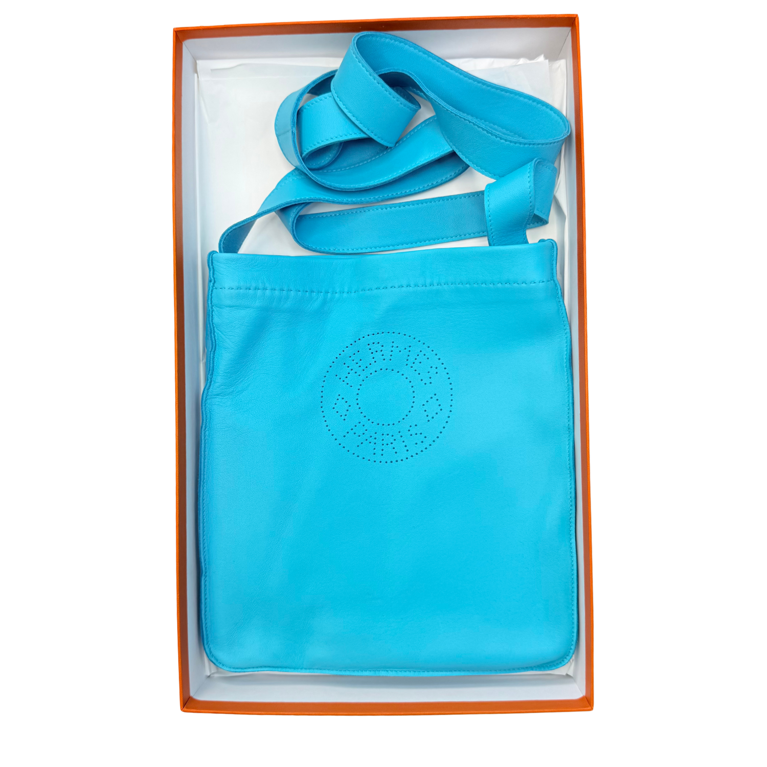 Hermès Mini Clou de Selle Blue