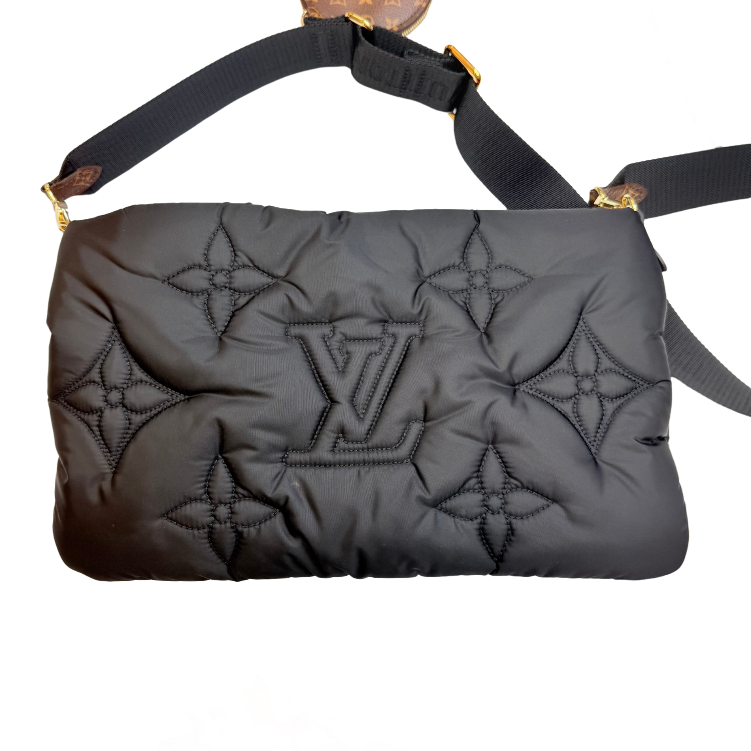 Louis Vuitton Monogram Maxi Pillow Multi Pochette Pink and Black