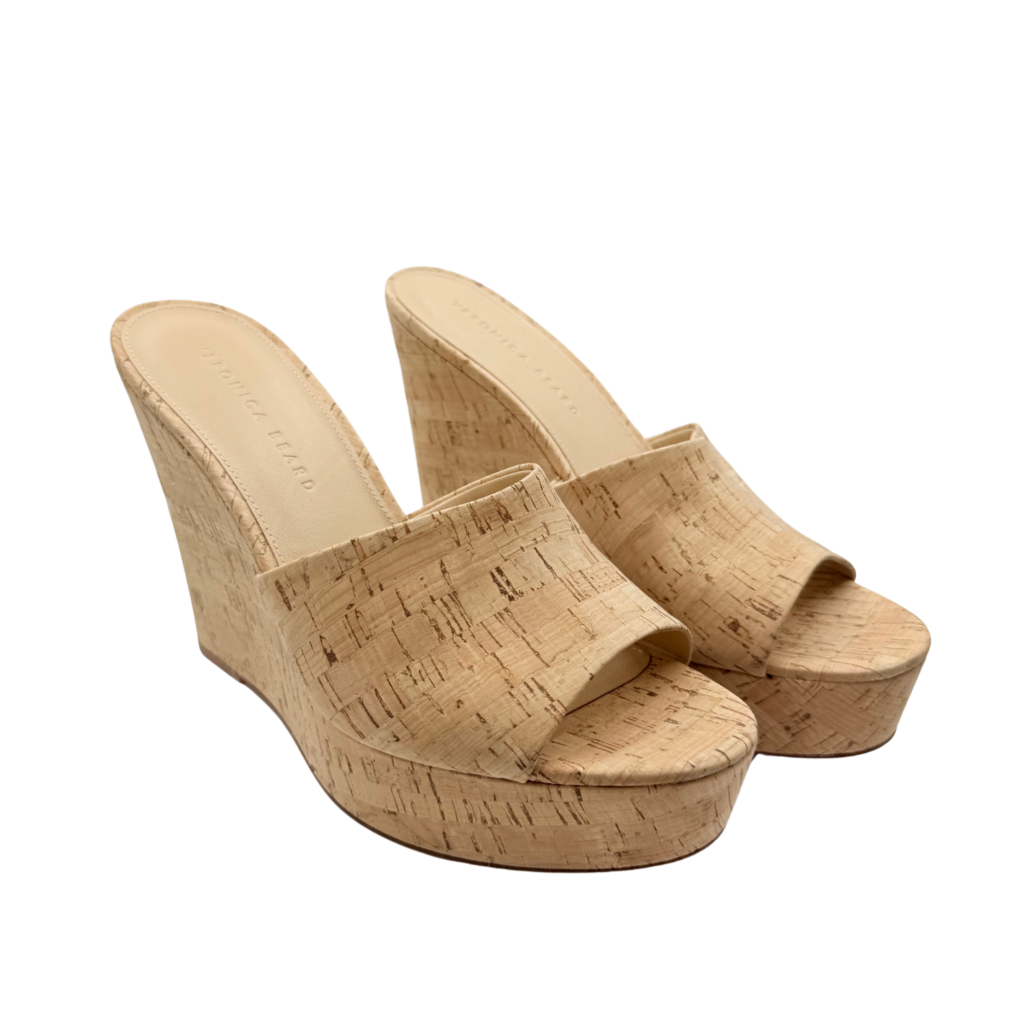 Veronica Beard Dali Wedge Sandals Sand