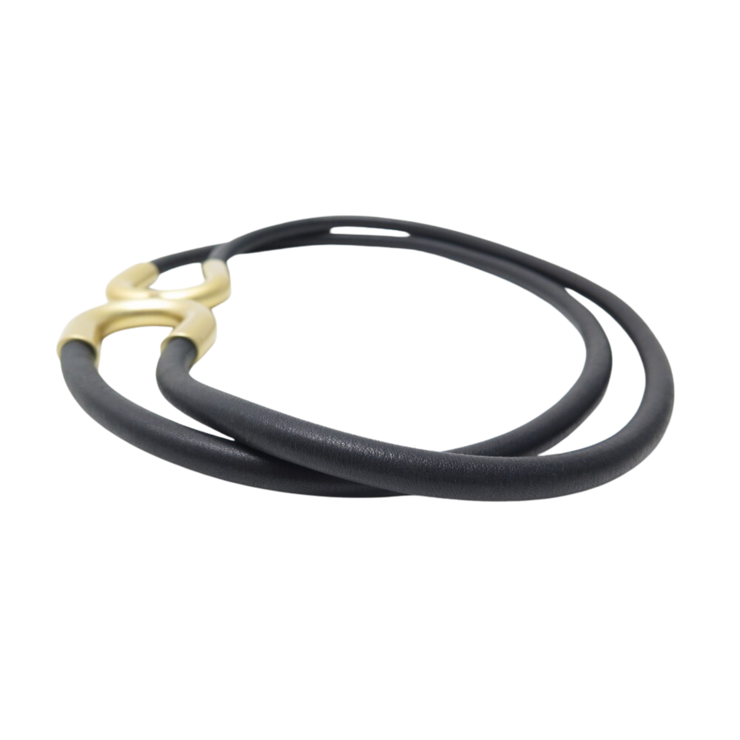 Chanel Small Leather Rope Snap Belt Black