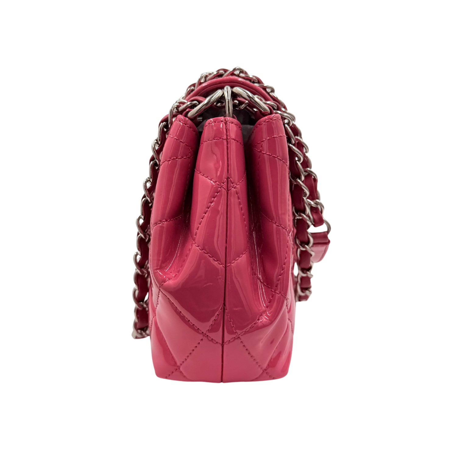 Small Coco Shine Accordion Bag Pink
