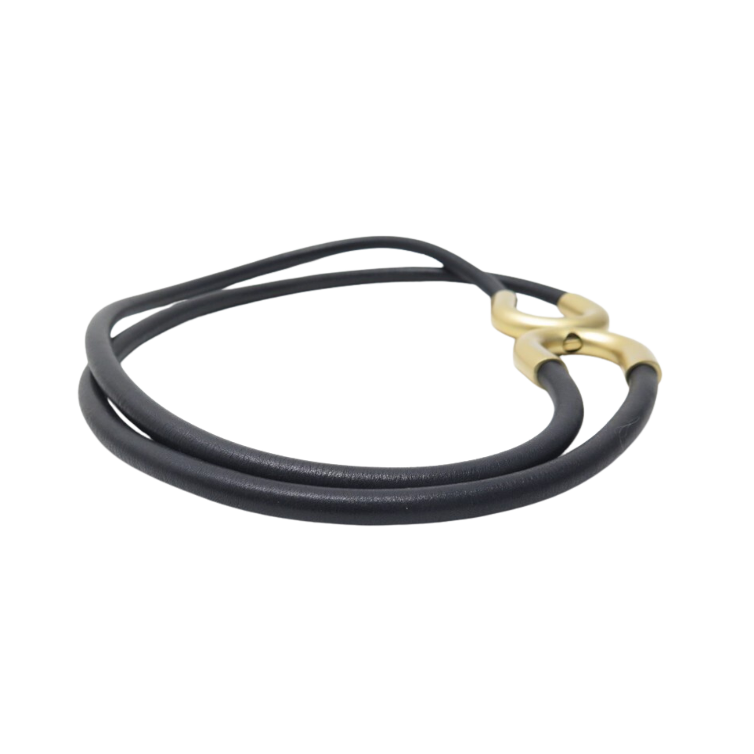 Chanel Small Leather Rope Snap Belt Black
