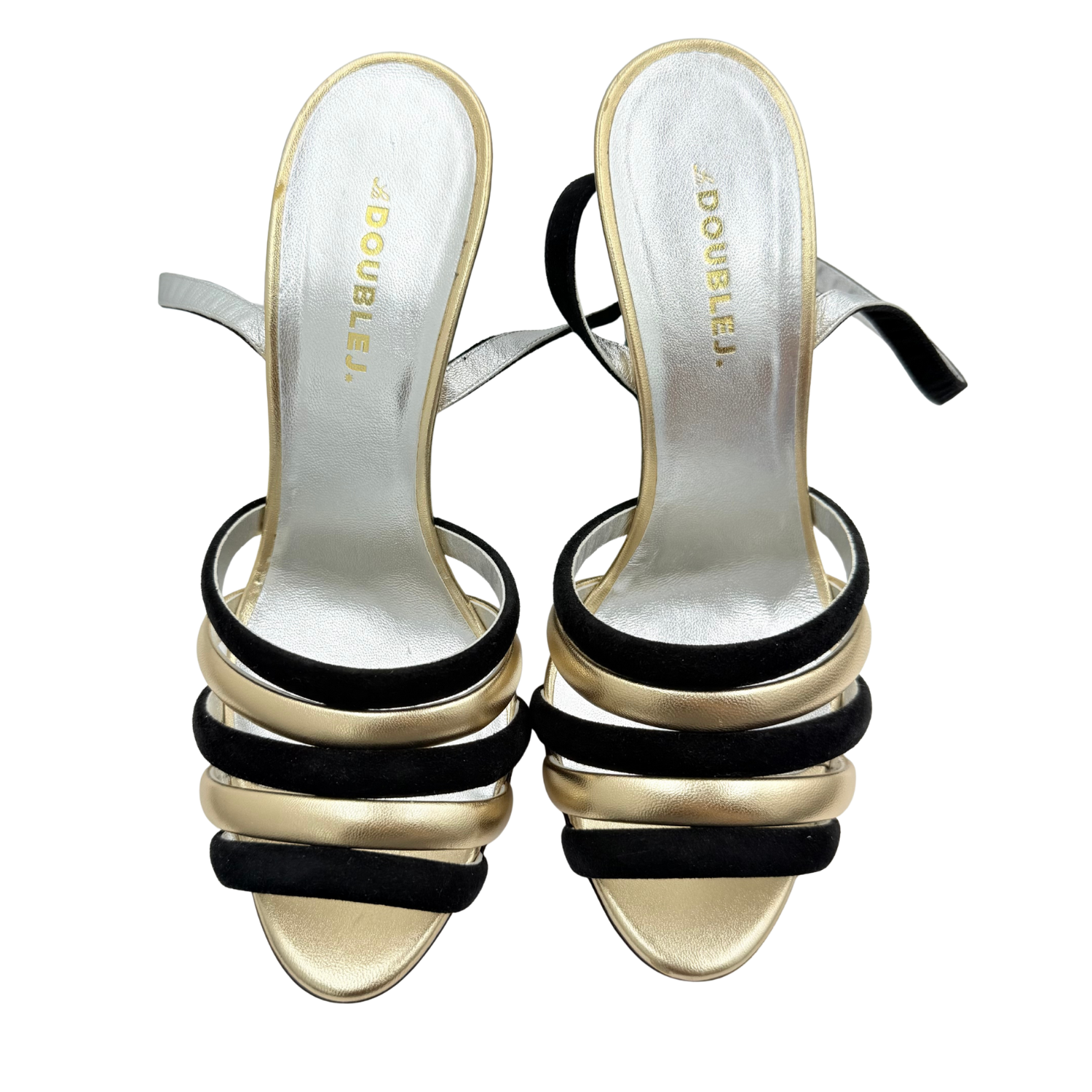 La DoubleJ Ankle Strap Wedges