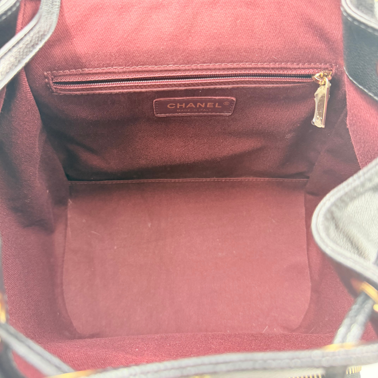 Chanel Caviar Quilted Leather Business Affinity Backpack Black