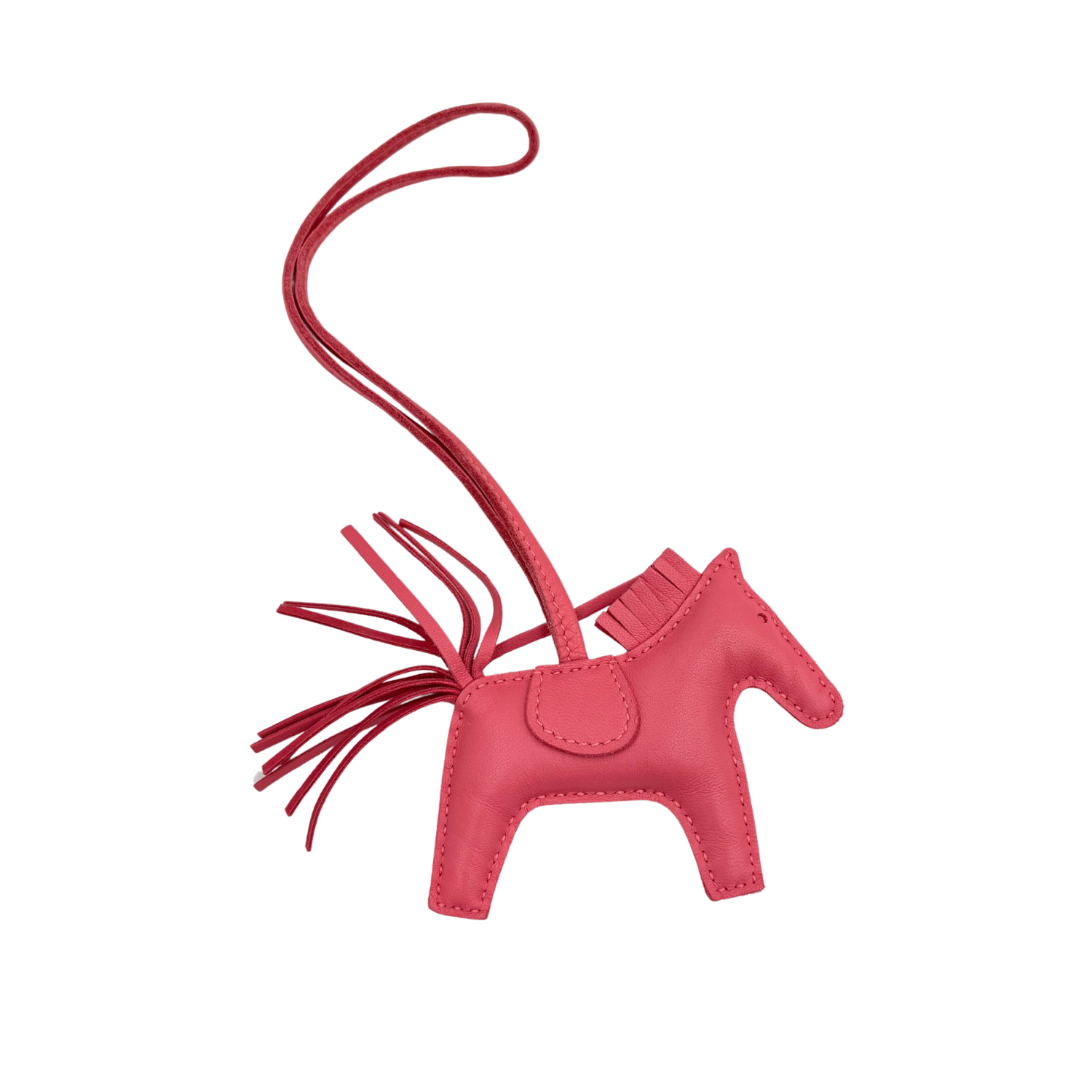 Hermès PM Rodeo Bag Charm Pegase Rose Azalee