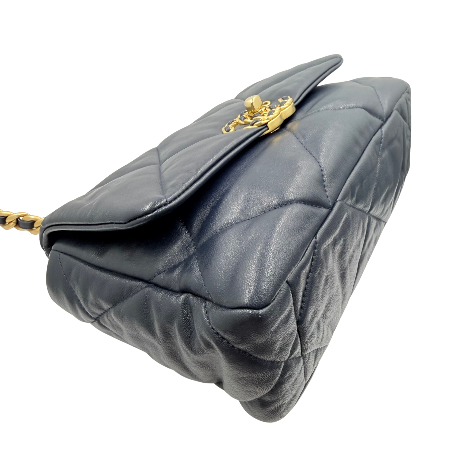 Chanel 19 Medium Flap Bag Navy