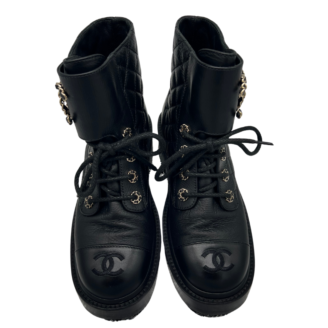 Chanel Combat Boots