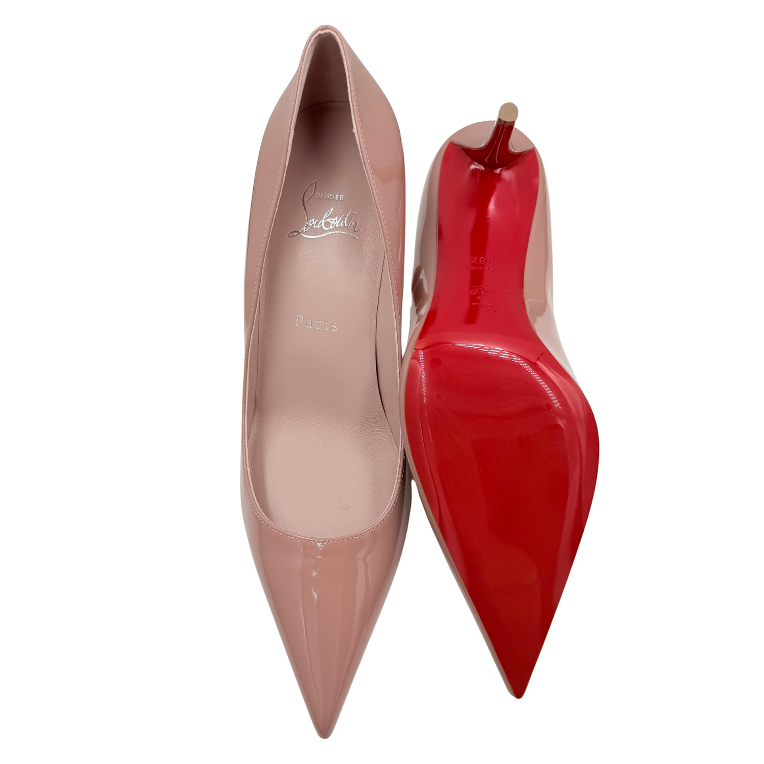 Christian Louboutin 80mm Miss Z Pointed Toe Pumps Vintage Rose