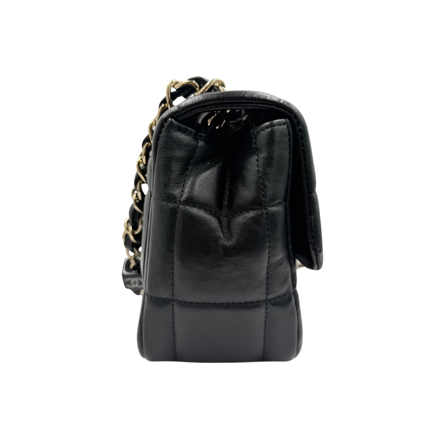 Chanel Limited Lambskin Flap Bag Gold Hardware Black