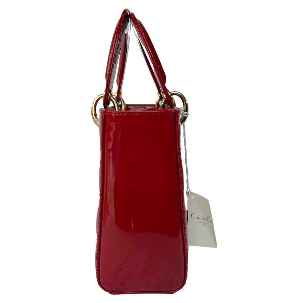 Lady Dior (Small) Cherry Red