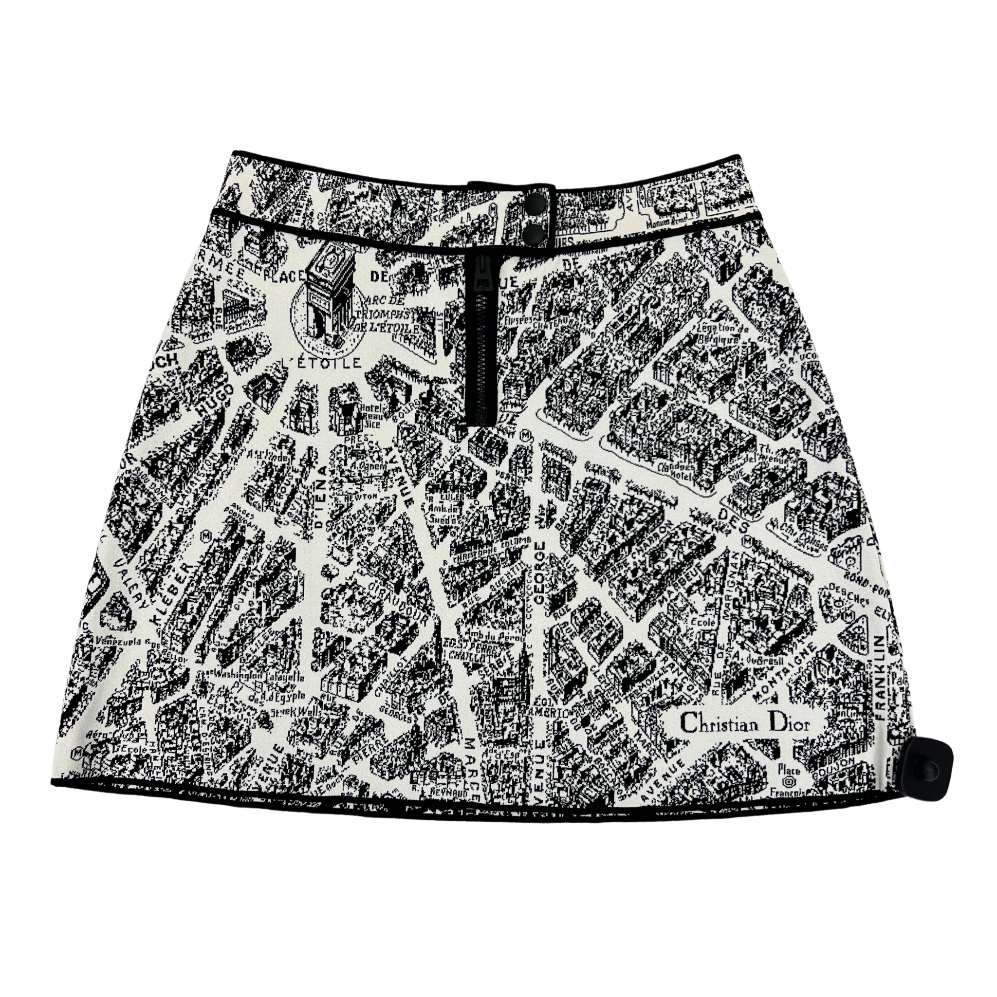 Christian Dior Plan de Paris Motif Mini Skirt