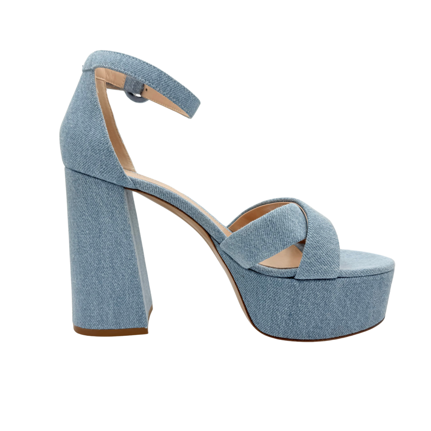 Gianvito Rossi Sheridan Platform Sandals Denim