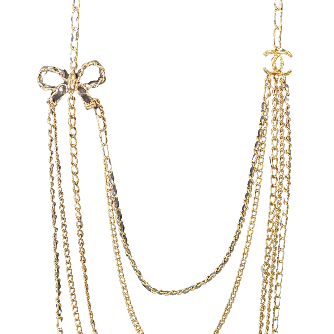 Chanel Multistrand Gold Necklace