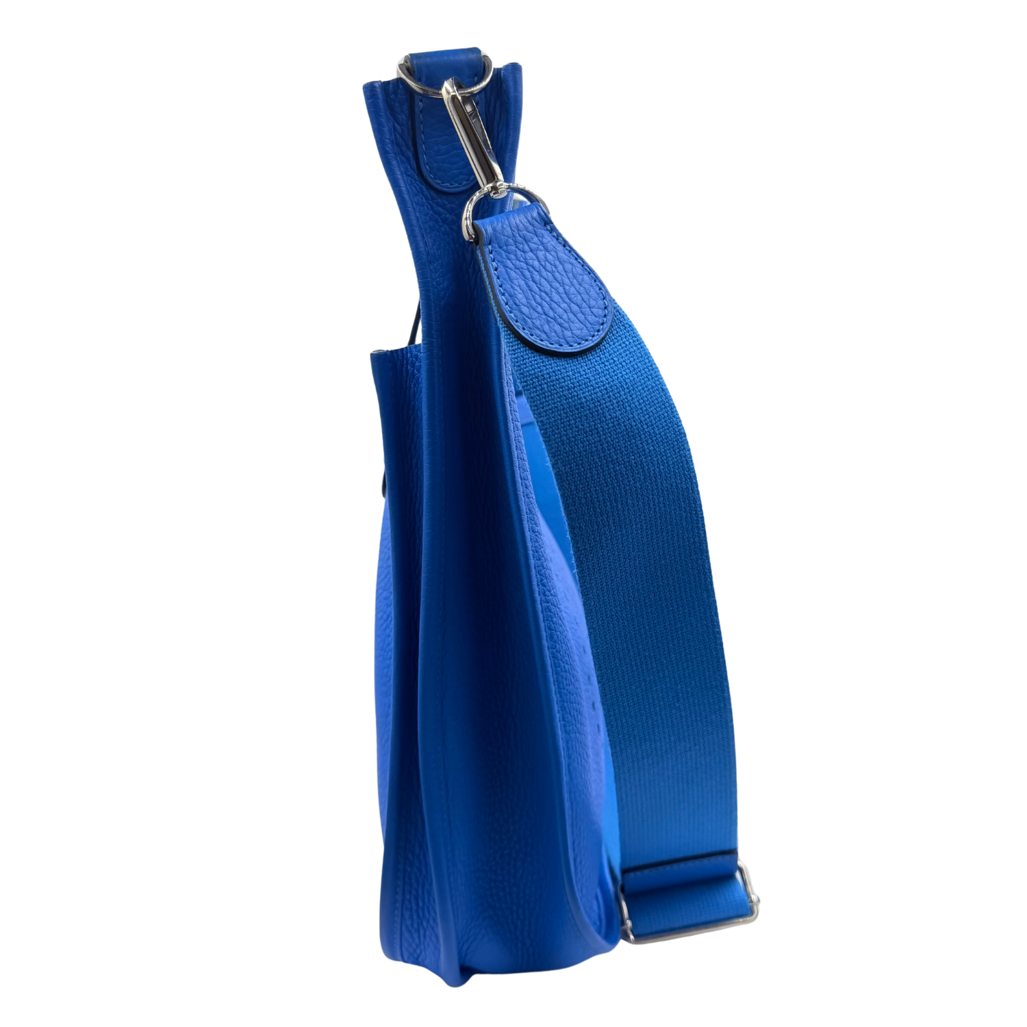 Hermès Taurillion Clemence Evelyne GM III 33 Blue Hydra