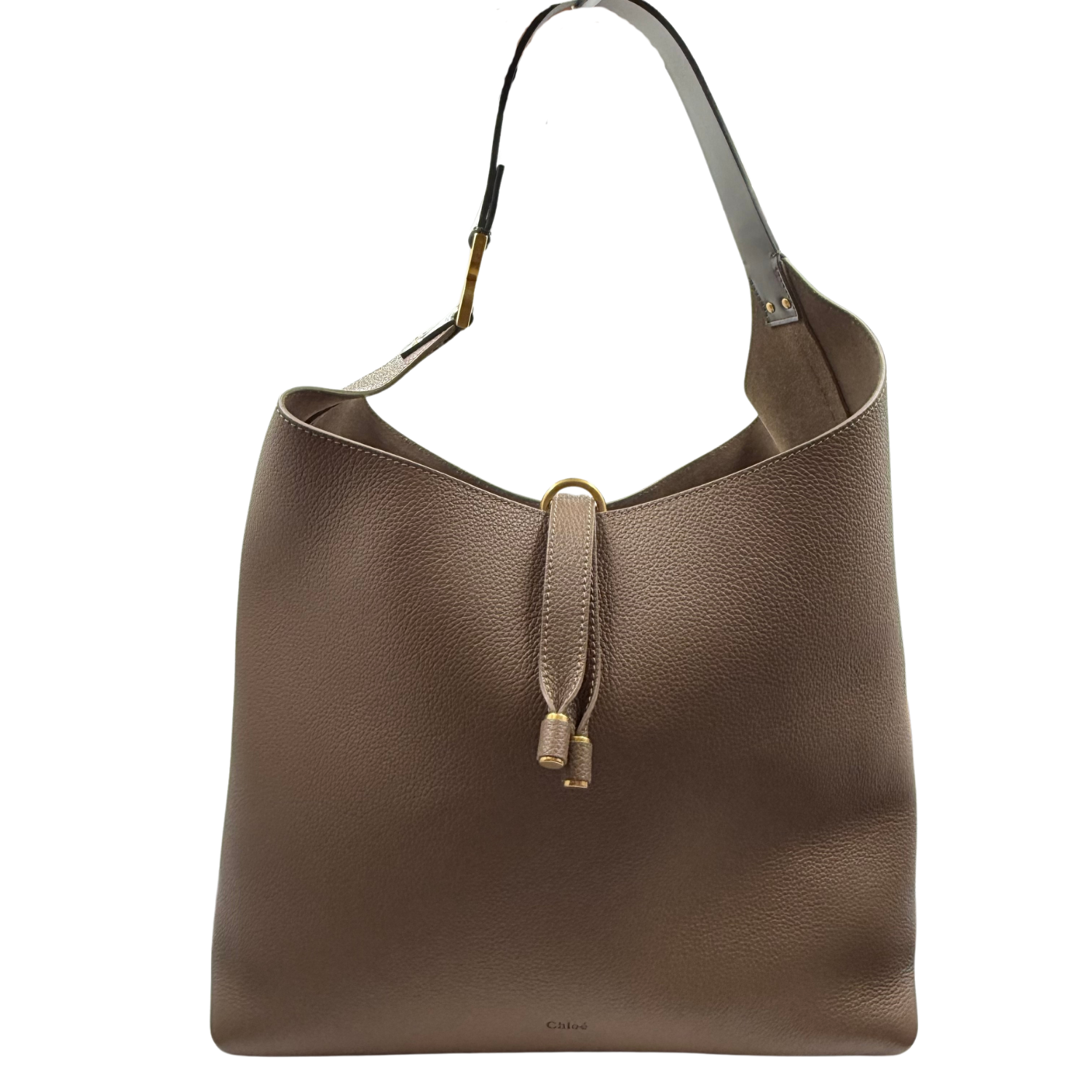 Chloé Marcie Hobo Shoulder Bag Dark Nut