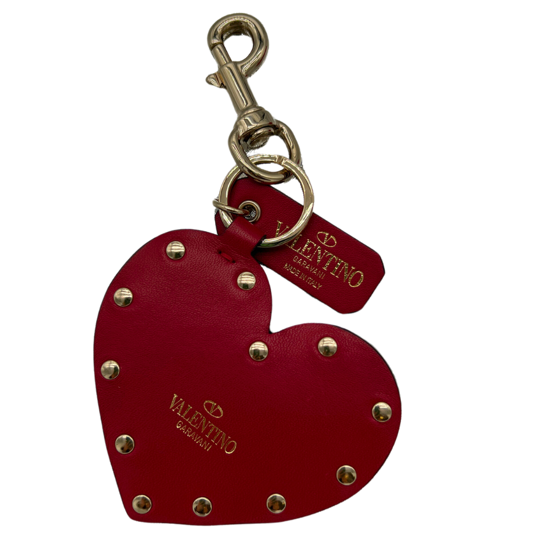 Valentino Rockstud Heart Bag Charm