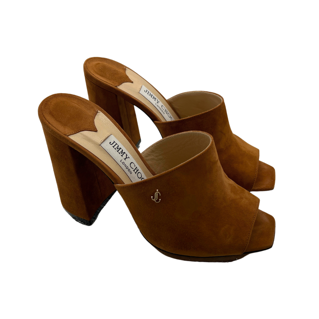 Jimmy Choo Suede Baia 100 Mules
