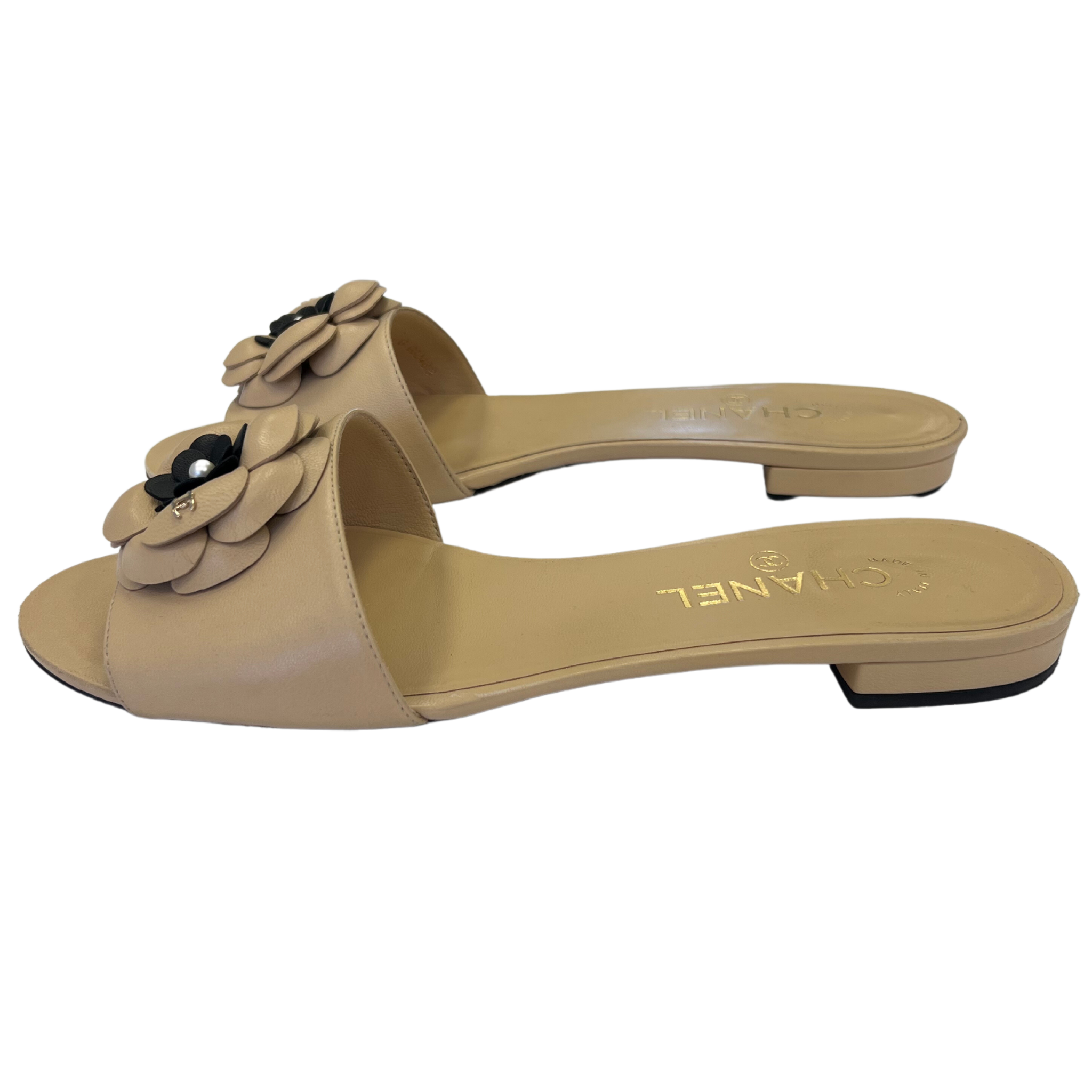 Chanel Camellia Flats
