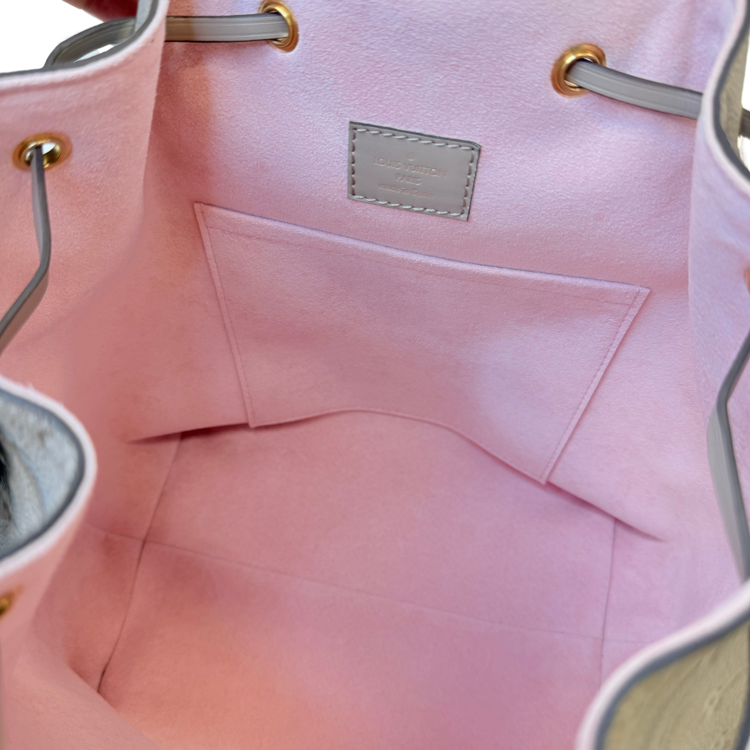 Louis Vuitton Monogram Empreinte Montsouris Backpack Beige