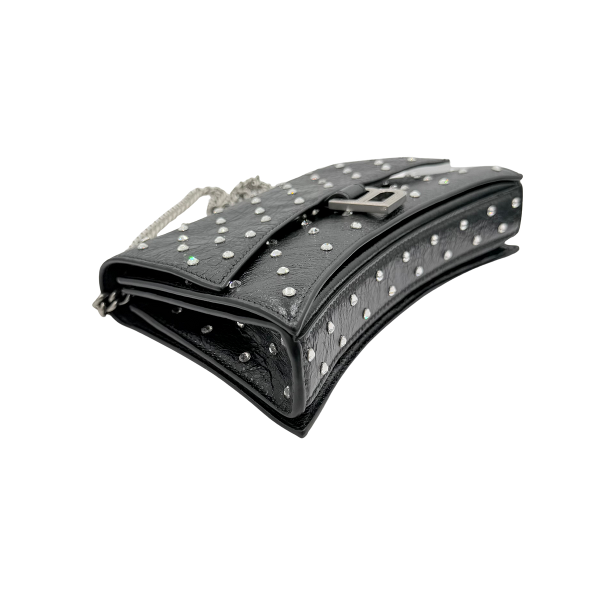 Sparkle Crush Wallet on Chain Black